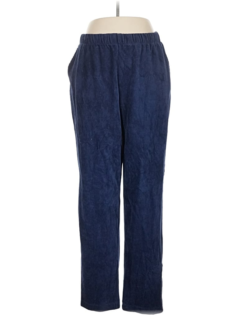 Pre-owned Lands' End Casual Pants In Blue