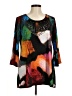 MULTIPLES Black 3/4 Sleeve T-Shirt Size M - photo 1