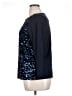 Talbots 100% Polyester Blue 3/4 Sleeve Top Size 1X Petite - photo 5