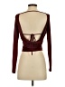 Gaze Burgundy Long Sleeve Top Size XS - photo 2