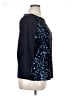 Talbots 100% Polyester Blue 3/4 Sleeve Top Size 1X Petite - photo 4
