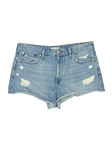 Madewell Relaxed Denim Shorts in Renfield Wash: Destructed Edition (view 1)