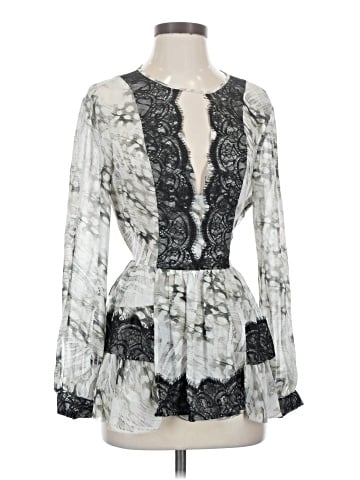 Bebe Long Sleeve Blouse (view 1)