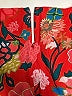 J.Crew 100% Viscose Print Red Cocktail Dress Size 10 - photo 3
