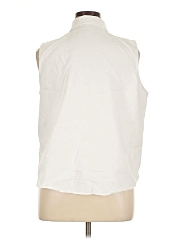 Vince. Sleeveless Button-Down Shirt (view 2)