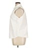 Vince. Ivory Sleeveless Button-Down Shirt Size XL - photo 5