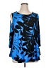 Ruby Rd. Blue 3/4 Sleeve Top Size XL - photo 1