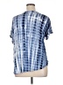 Coin 1804 Tie-dye Blue Short Sleeve Blouse Size 1X - photo 2