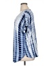 Coin 1804 Tie-dye Blue Short Sleeve Blouse Size 1X - photo 5