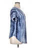 Coin 1804 Tie-dye Blue Short Sleeve Blouse Size 1X - photo 4