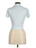 RSQ Checkered-gingham Blue Short Sleeve Blouse Size M - photo 2
