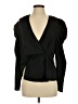 Kendall & Kylie 100% Polyester Black Long Sleeve Blouse Size S - photo 1