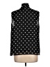 Anne Klein 100% Polyester Polka Dots Black Sleeveless Blouse Size L - photo 2