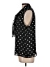 Anne Klein 100% Polyester Polka Dots Black Sleeveless Blouse Size L - photo 5