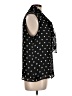 Anne Klein 100% Polyester Polka Dots Black Sleeveless Blouse Size L - photo 4