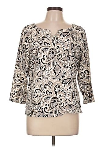 Hearts of Palm Woman 3/4 Sleeve Blouse (view 1)