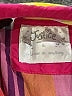 Justice 100% Cotton Checkered-gingham Stripes Multi Color Pink Sleeveless Button-Down Shirt Size 16 - photo 3