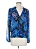 Boston Proper Blue Long Sleeve Blouse Size XS - photo 1