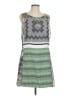 W118 by Walter Baker 100% Polyester Chevron-herringbone Green Casual Dress Size L - photo 1