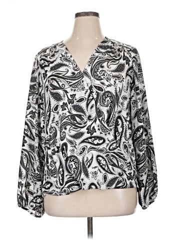 INC International Concepts Long Sleeve Blouse (view 1)
