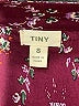 Tiny 100% Rayon Paisley Burgundy Casual Dress Size S - photo 7