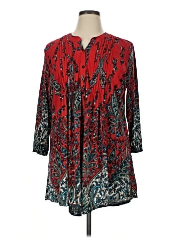 La Cera 3/4 Sleeve Blouse (view 1)