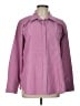 Ann Taylor Stripes Pink Long Sleeve Button-Down Shirt Size L - photo 1