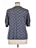 Notations Blue Short Sleeve Blouse Size 1X - photo 2