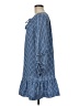 Vineyard Vines 100% Polyester Checkered-gingham Blue Casual Dress Size M - photo 5