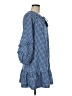 Vineyard Vines 100% Polyester Checkered-gingham Blue Casual Dress Size M - photo 4