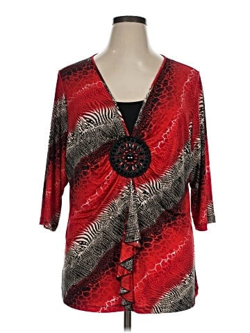 Essentials 3/4 Sleeve Blouse (view 1)