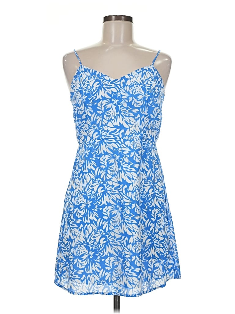 Pre-owned Lulus Casual Dress In Blue