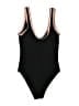 Unbranded Stripes Black One Piece Swimsuit Size S - photo 2