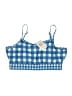 Lime Ricki Checkered-gingham Blue Swimsuit Top Size XL - photo 1
