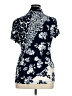 DKNY Floral Blue Short Sleeve Blouse Size XL - photo 2