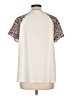 Assorted Brands Animal Print Ivory Short Sleeve Blouse Size L - photo 2