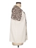 Assorted Brands Animal Print Ivory Short Sleeve Blouse Size L - photo 4