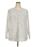 Talbots Polka Dots Ivory Long Sleeve Blouse Size 2X - photo 1