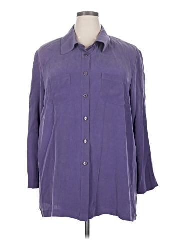 DressBarn 3/4 Sleeve Silk Top (view 1)