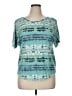 Mudd Teal Short Sleeve Top Size XL - photo 1