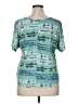 Mudd Teal Short Sleeve Top Size XL - photo 2