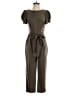 Calvin Klein Solid Brown Green Jumpsuit Size 4 - photo 1