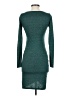 Leith Solid Teal Casual Dress Size XS - photo 2