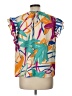 THML 100% Polyester Yellow Sleeveless Blouse Size L - photo 2