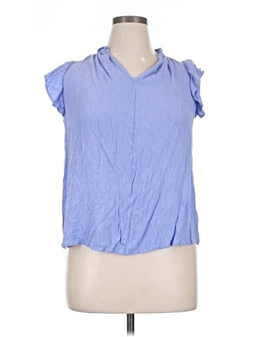 Terra & Sky Short Sleeve Blouse (view 1)