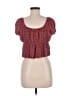 LA Hearts 100% Rayon Red Short Sleeve Top Size M - photo 2