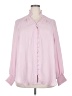 Torrid 100% Polyester Pink Long Sleeve Blouse Size 2X Plus (2) - photo 1