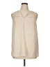 Pleione 100% Polyester Ivory Sleeveless Blouse Size XL - photo 1