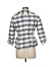 Donna Degnan Checkered-gingham Gray Blazer Size 6 - photo 2