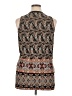 AB Studio Paisley Multi Color Black Sleeveless Blouse Size XL - photo 2
